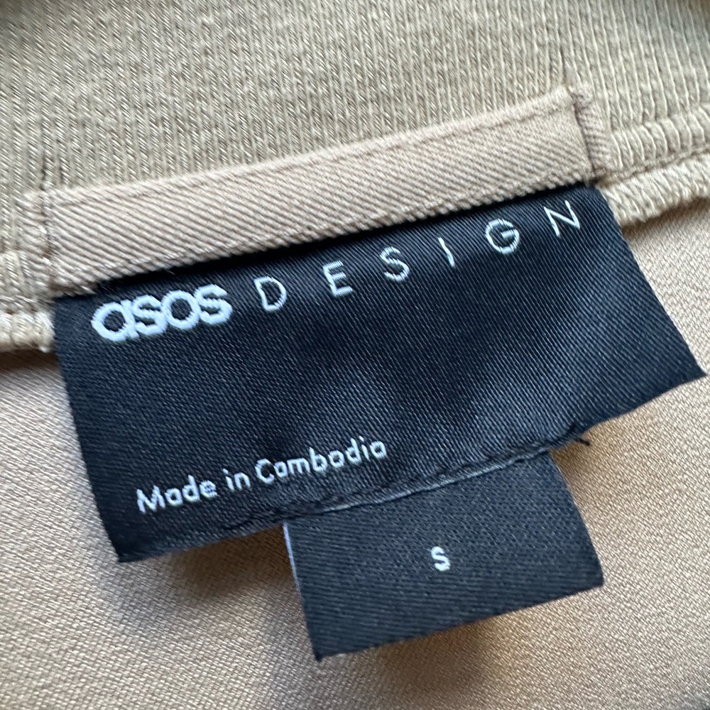ASOS DESIGN Mens Smart 80s Oversized Bomber Jacket Size Small NWT - Picture 5 of 12